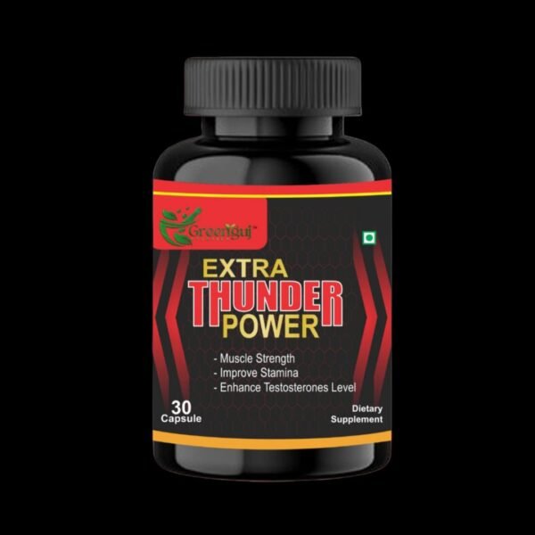 Extra Thunder Power – Best Ayurvedic Capsule for Strength, Stamina & Energy | Greenguj Ayurveda